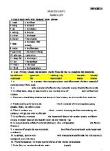 Đề ôn tập Tiếng Anh Khối 10 - Unit 1 Family life